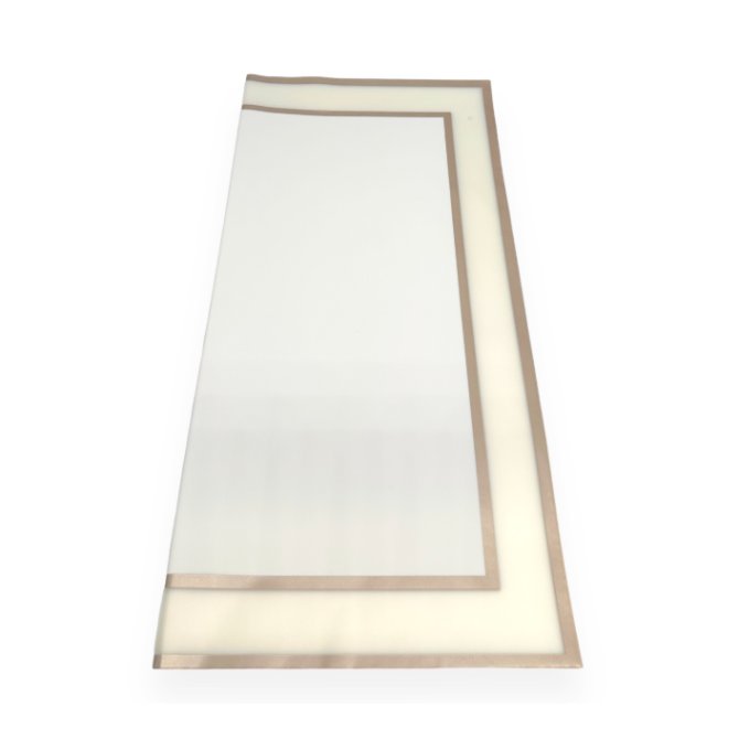 Celofan Semitransparent Bordura Mare Cupru Alb