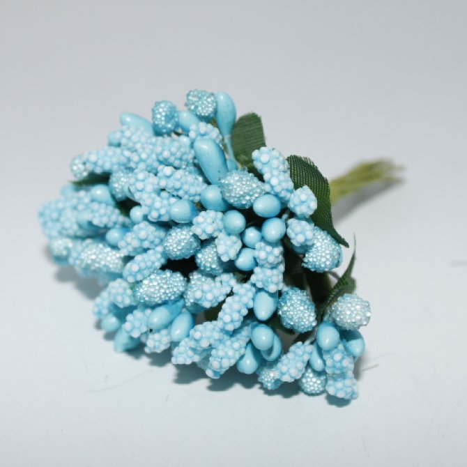Stamine Artificiale 12Buc/Buchet Albastru Deschis