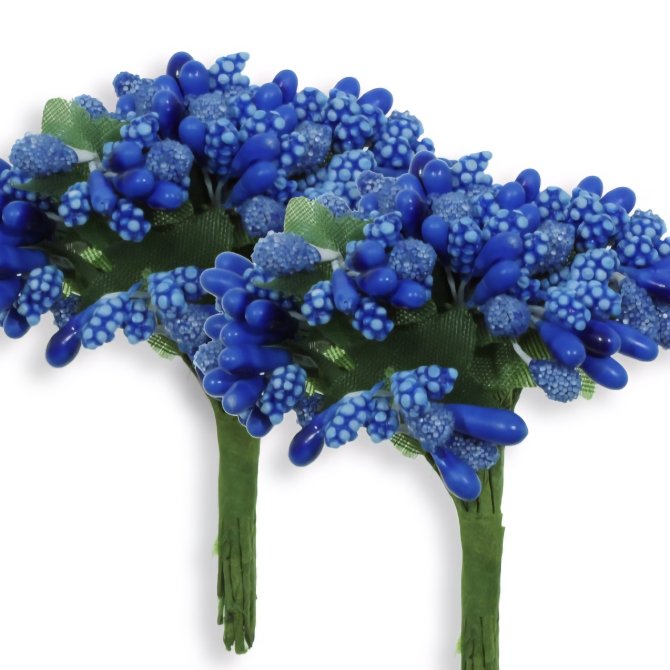 Stamine Artificiale 12Buc/Buchet Albastru