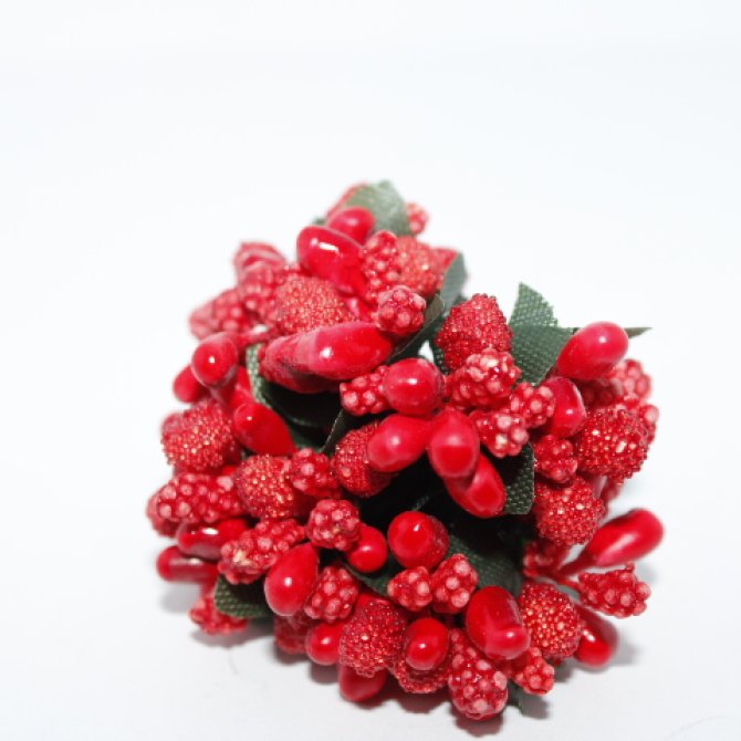 Stamine Artificiale 12buc/buchet Rosu 1