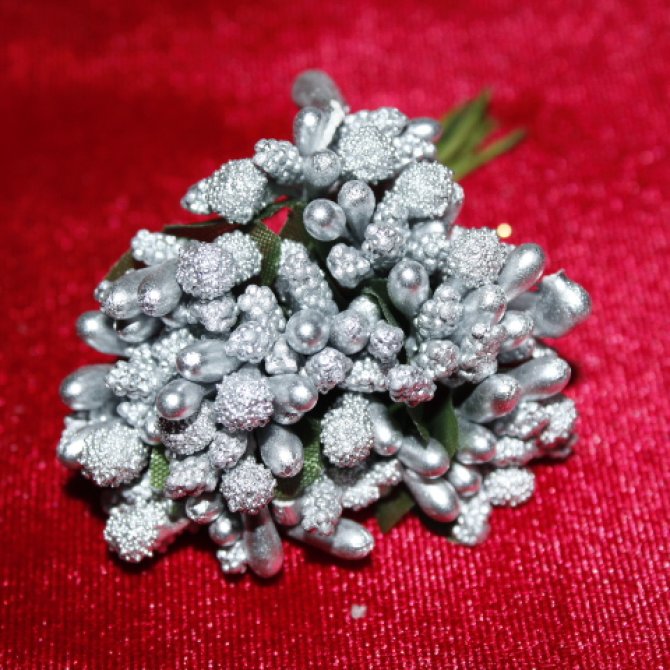 Stamine Artificiale  Argintiu12Buc/Buchet