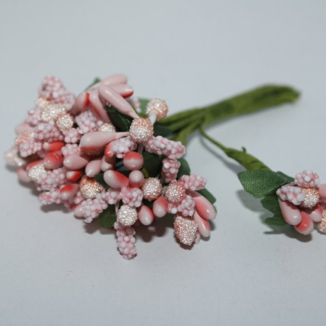 Stamine Artificiale Roz Deschis 12Buc/Buchet