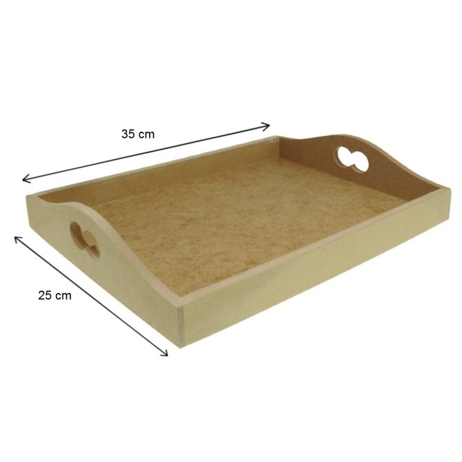 Tava mdf dreptunghiulara 35x25x6,5cm 2