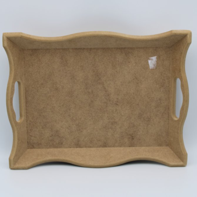 Tava mdf  cu margini ondulate 26x18x4 cm 2